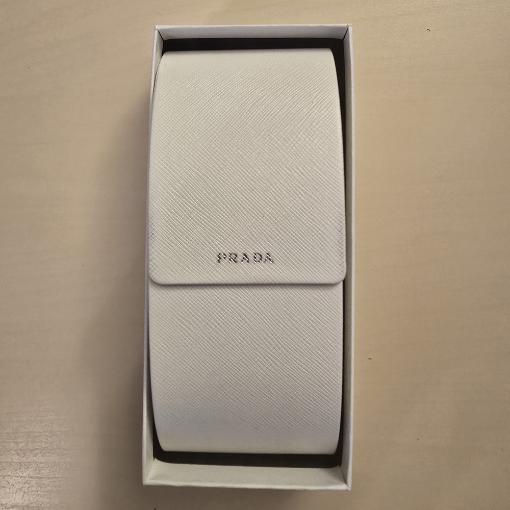 Prada White Sunglasses Case